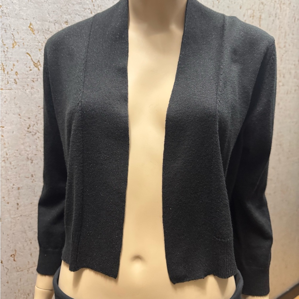 Calvin Klein Collection Black Women's Cropped Cardigan